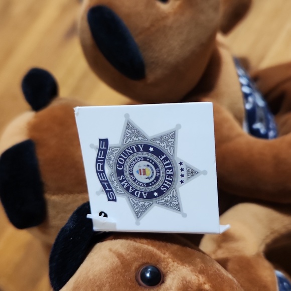 Adam's County Sheriff Explorer Post 45 9" Bear 2 NWT/1 New Tag Missing - Picture 2 of 4